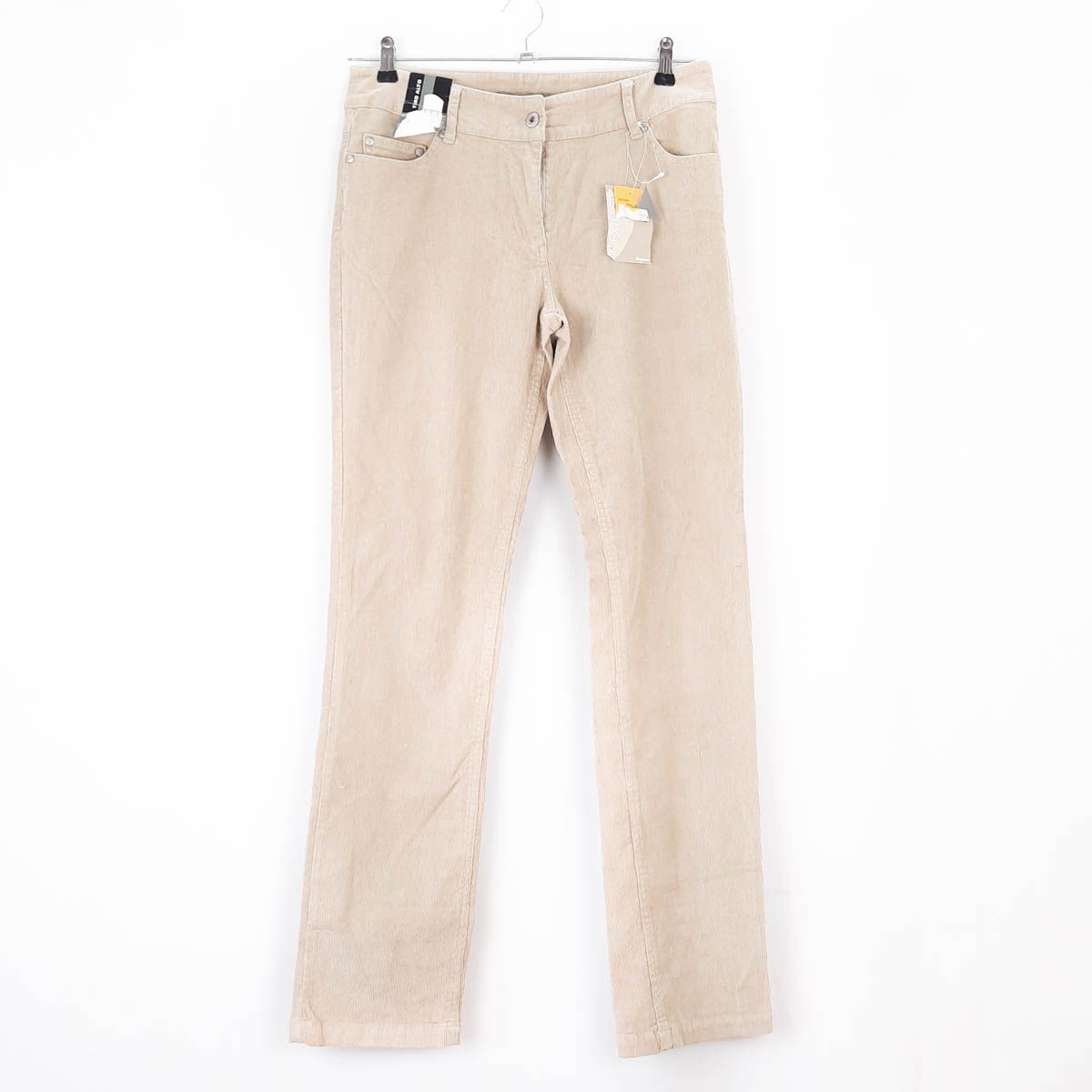 Pantalones NUEVOS de pana elásticos Tiro alto High Rise In Extenso Talla 42