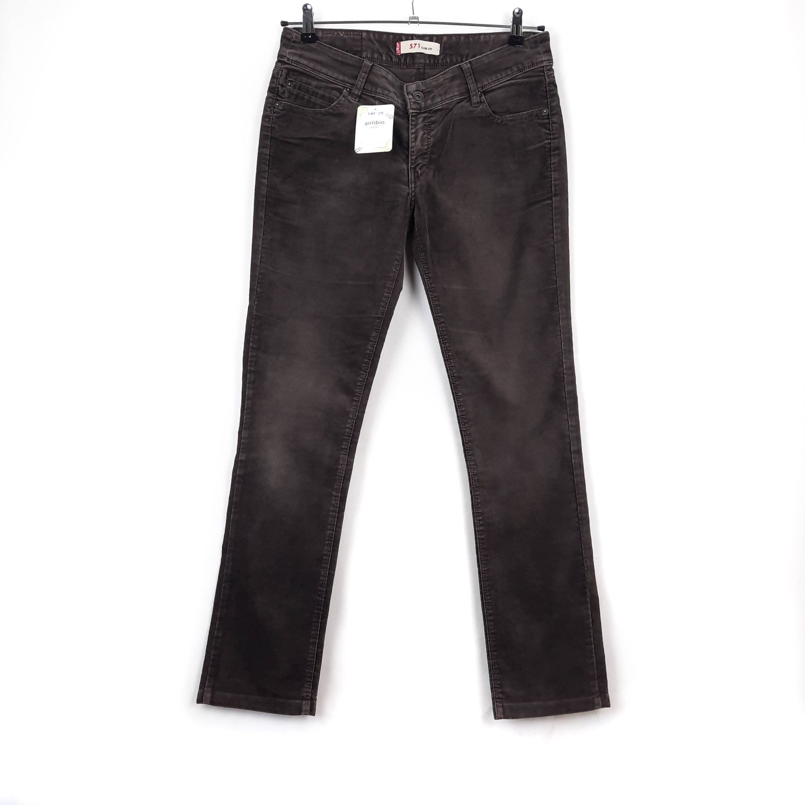 Levi's 571 Slim Fit de pana Talla ESPAÑA 42 W32 de Segunda Mano