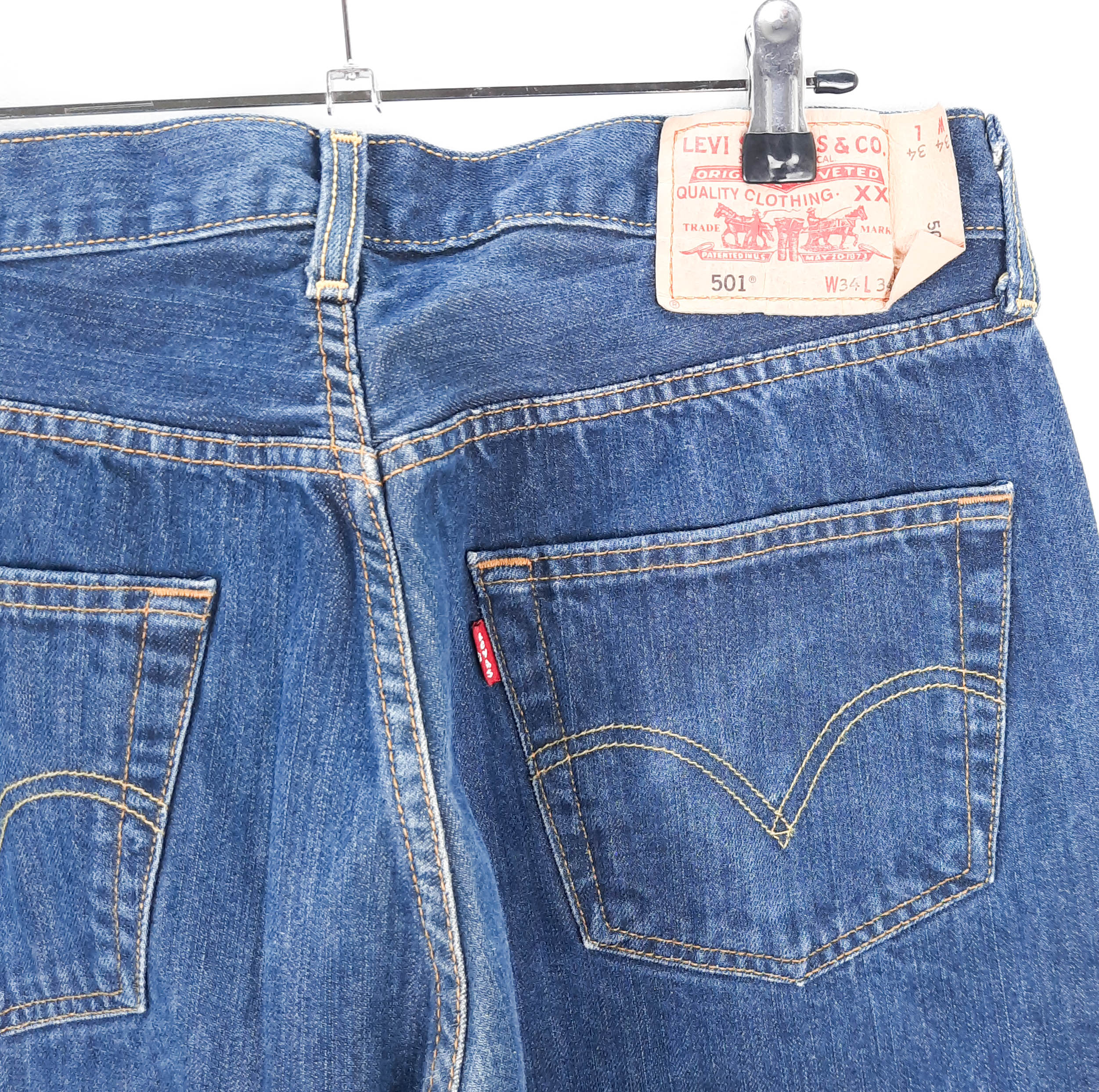 Levi's 501 Talla ESPAÑA 42-44 W34 de Segunda Mano
