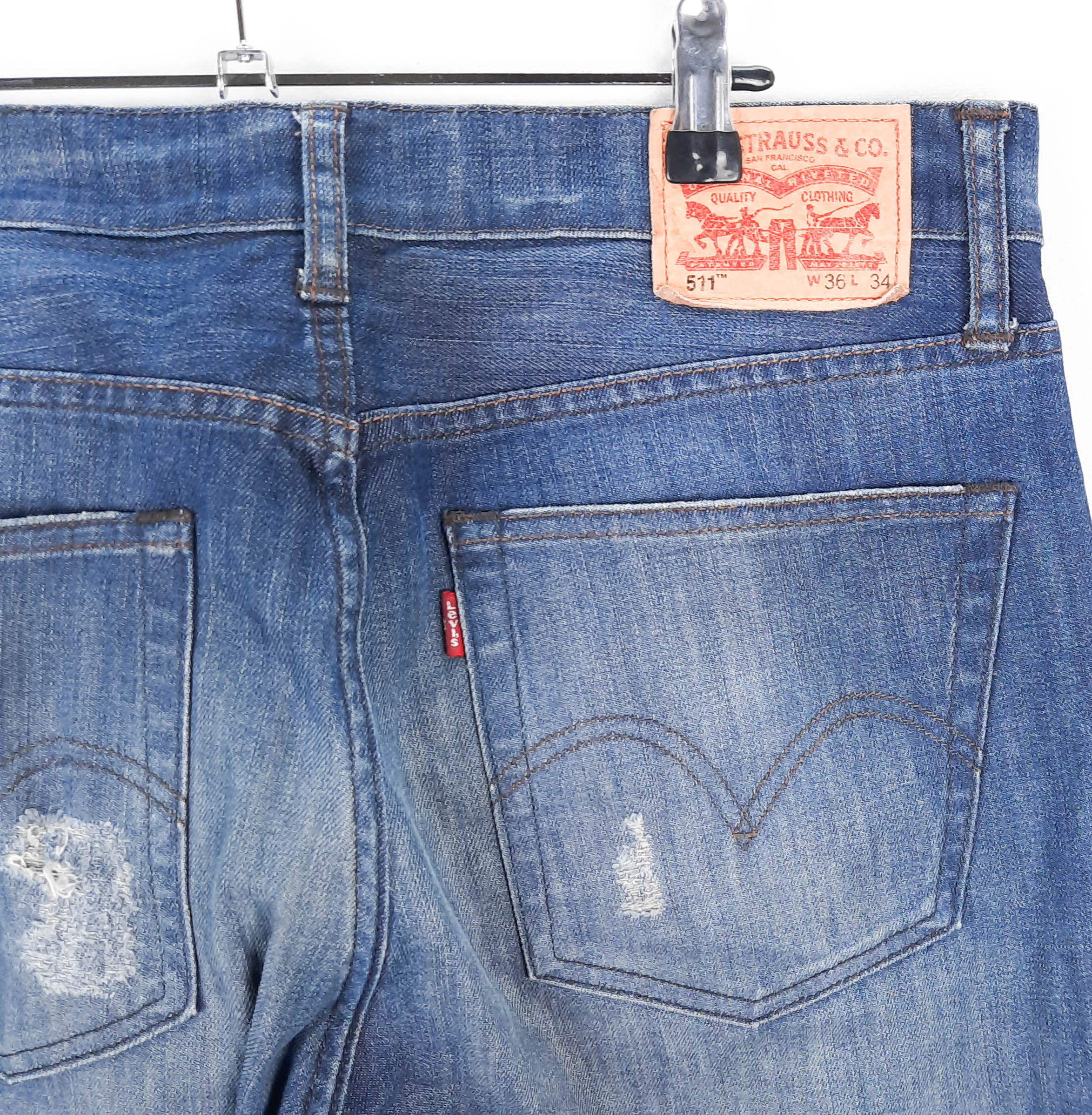 Levi's 511 Efecto desgastado Talla ESPAÑA 44-46 W36 de Segunda Mano