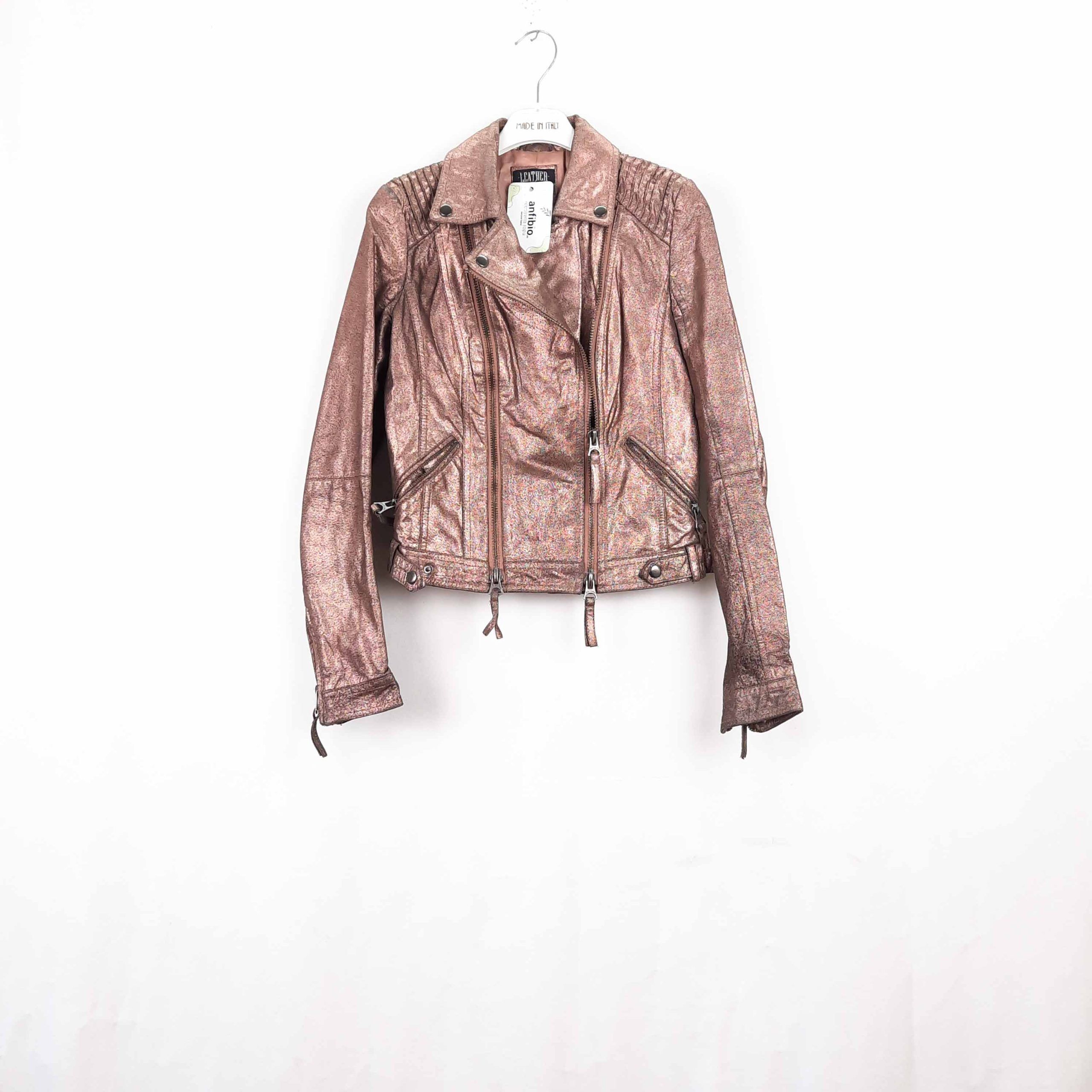 Cazadora 100% piel Bershka Second Skin Wear Talla XS