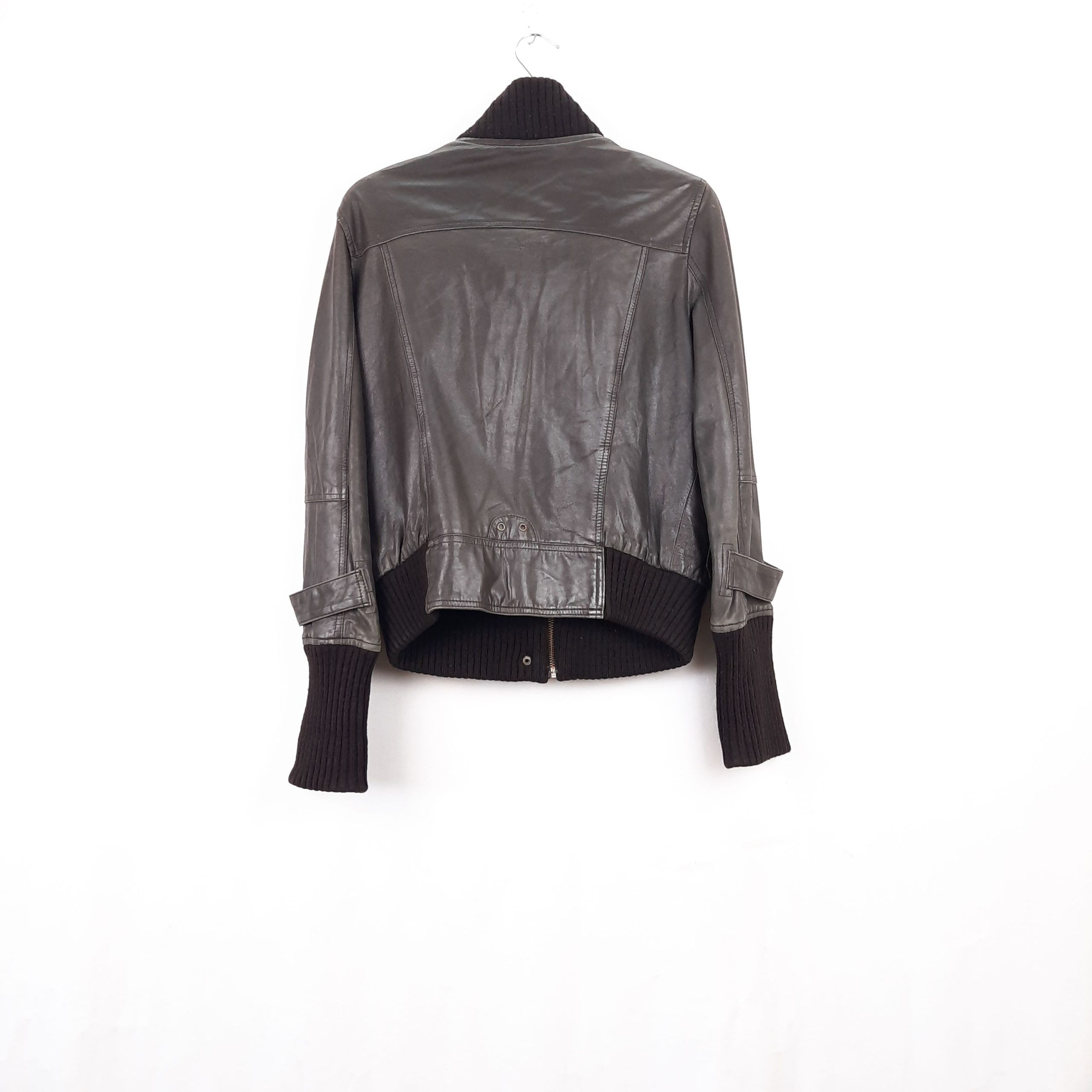 Cazadora 100% piel Mango Talla XL